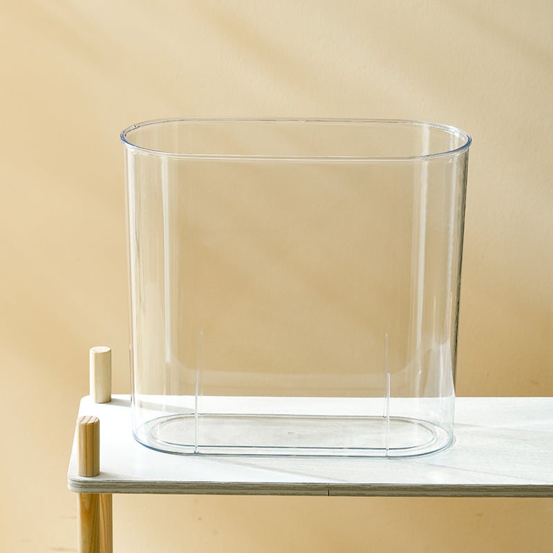 Οβάλ πλαστικός κάδος απορριμμάτων γραφείου, 10 L, χωρίς καπάκι