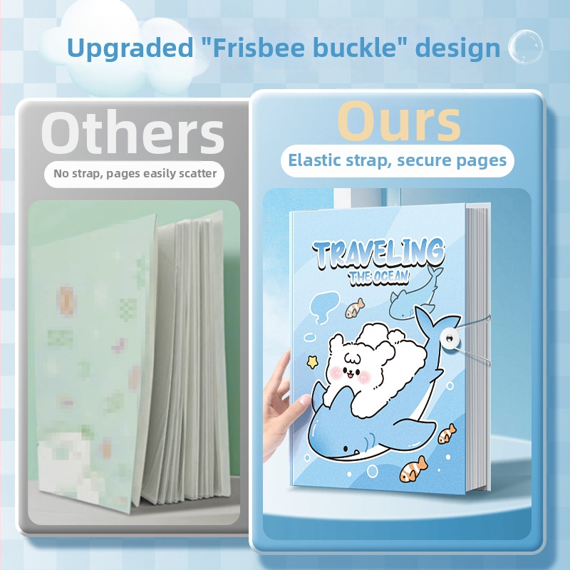 Kaba Bear KBX-7091 Plastični A4 višestruki klips folder s prozirnim umetcima, 230 klamerica