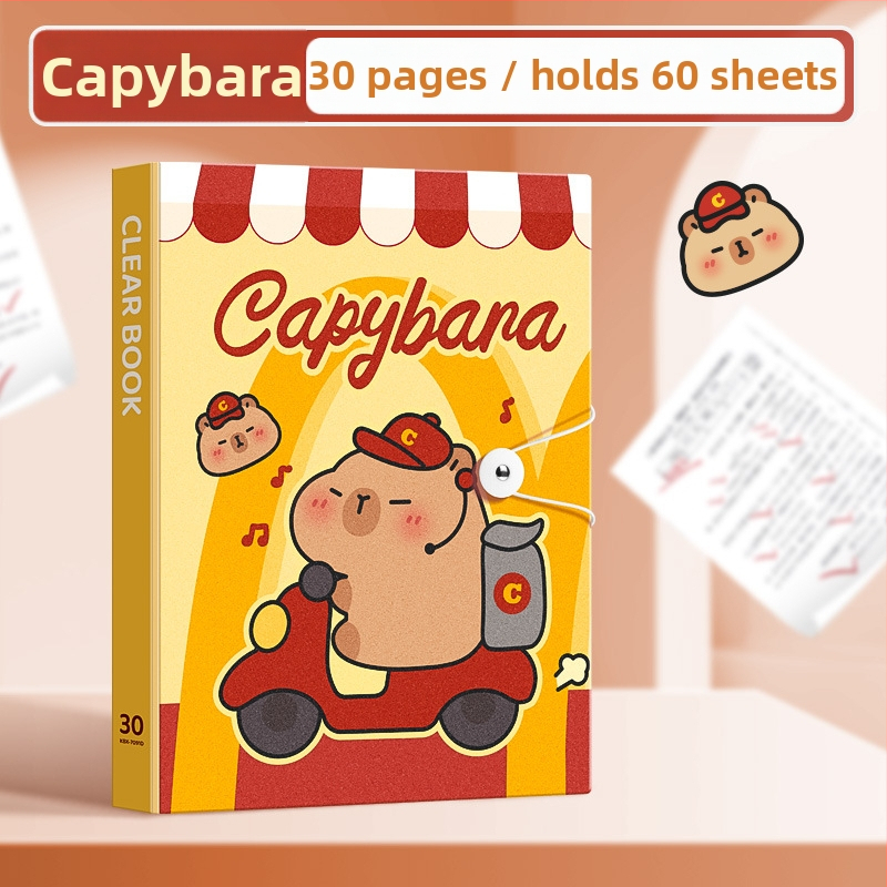 Kaba Bear KBX-7091 Plastični A4 višestruki klips folder s prozirnim umetcima, 230 klamerica
