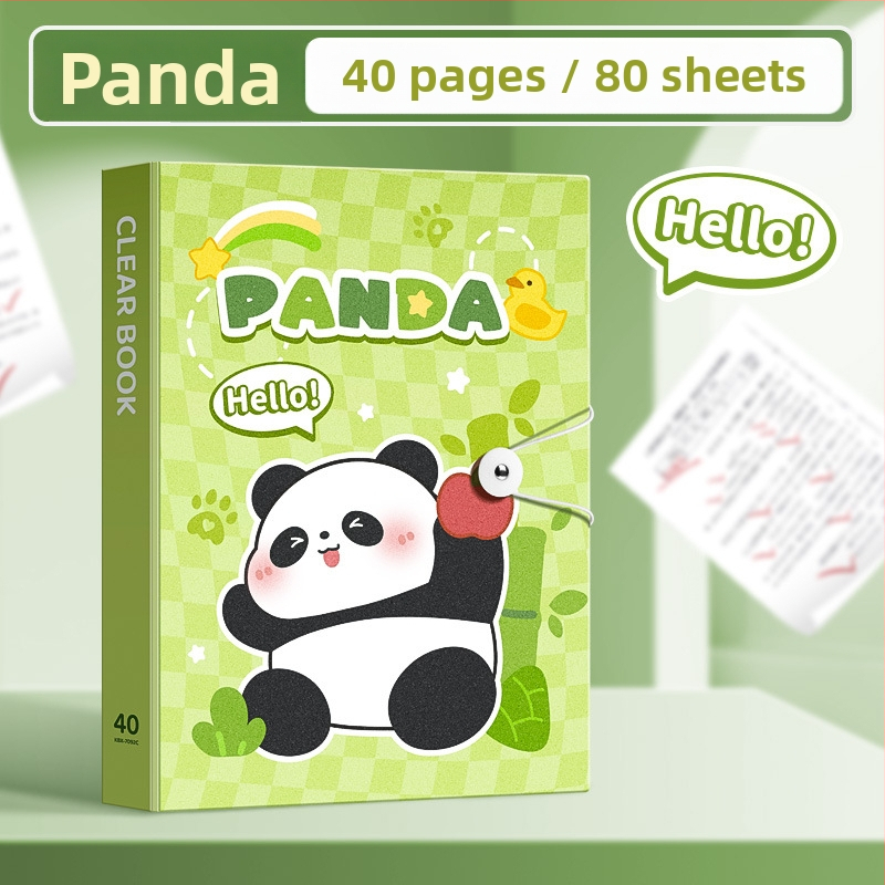 Kaba Bear KBX-7091 Plastični A4 višestruki klips folder s prozirnim umetcima, 230 klamerica