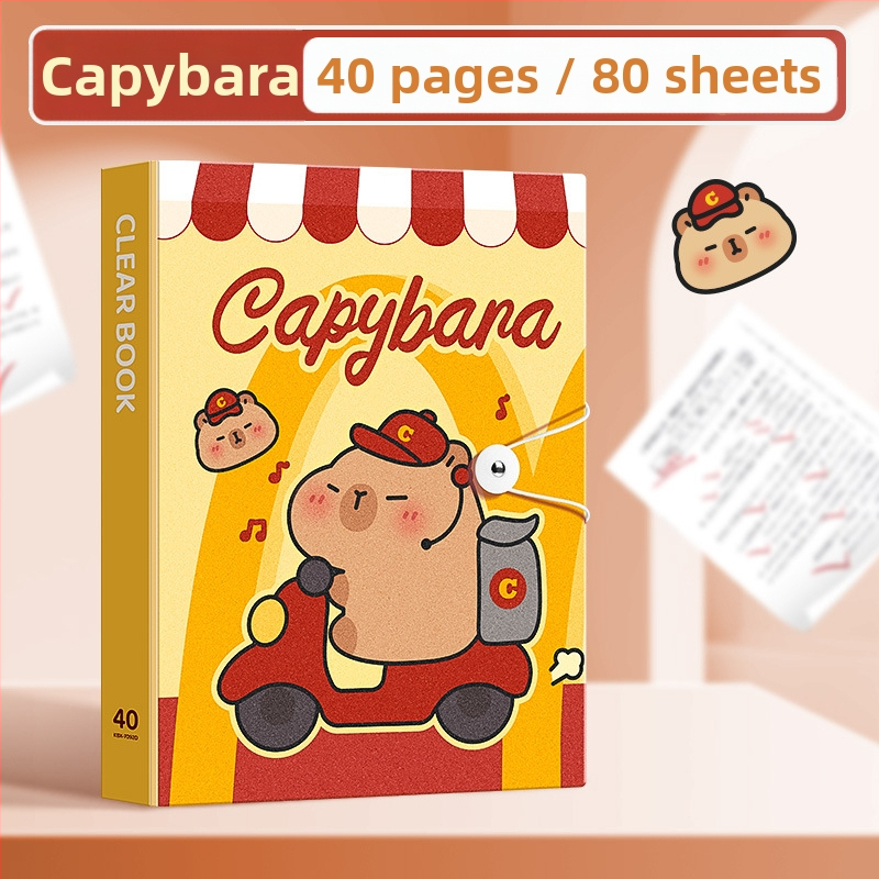 Kaba Bear KBX-7091 Plastični A4 višestruki klips folder s prozirnim umetcima, 230 klamerica