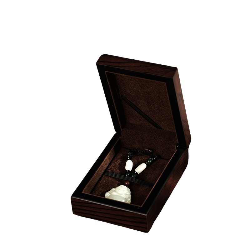Drvena kutija za nakit od nefrita, prenosiva i otporna na prašinu, jednoslojna ambalaža za nakit