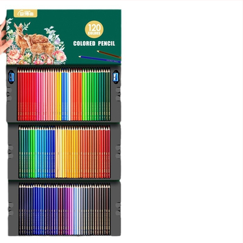 Oberchan професионални маслени водоразтворими моливи за рисуване и оцветяване, пластмасов корпус, включва острилка и карта за проби