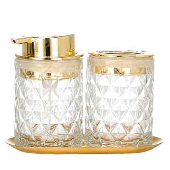 Γυάλινα δοχεία διανομής με αντλία για απολυμαντικό χεριών και σαμπουάν – σετ, προσαρμοστικό, επίστρωση ψεκασμού, καλλυντική συσκευασία