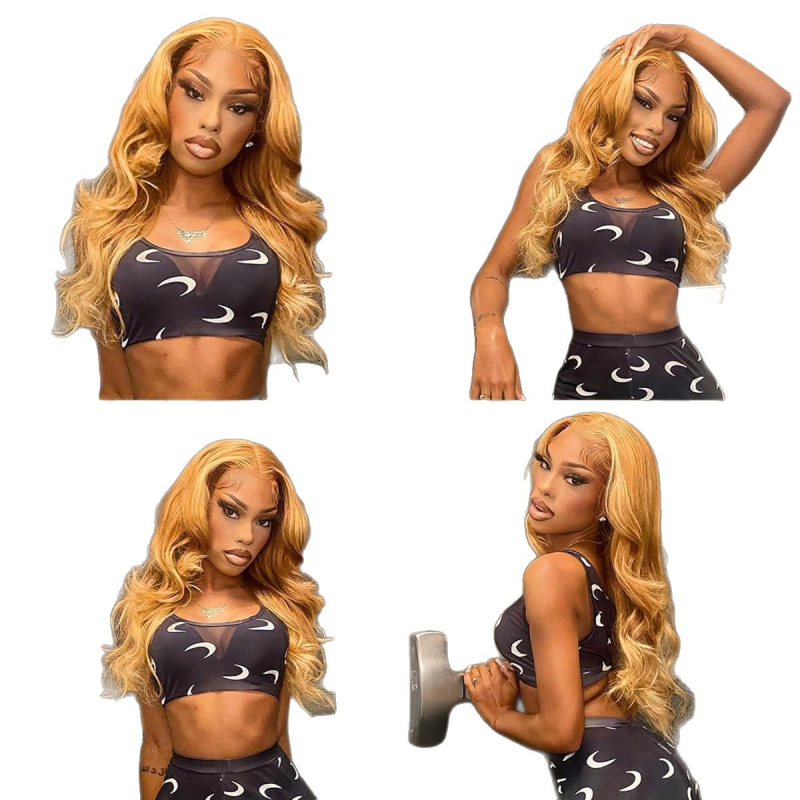 Perika s čipkastim prednjim dijelom, duga kovrčava kosa, vlakna otporna na visoke temperature, srednji dio