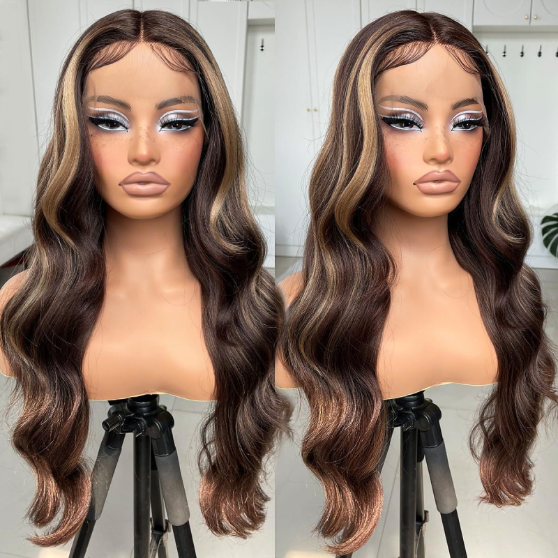 Perika s čipkastim prednjim dijelom, duga kovrčava kosa, vlakna otporna na visoke temperature, srednji dio