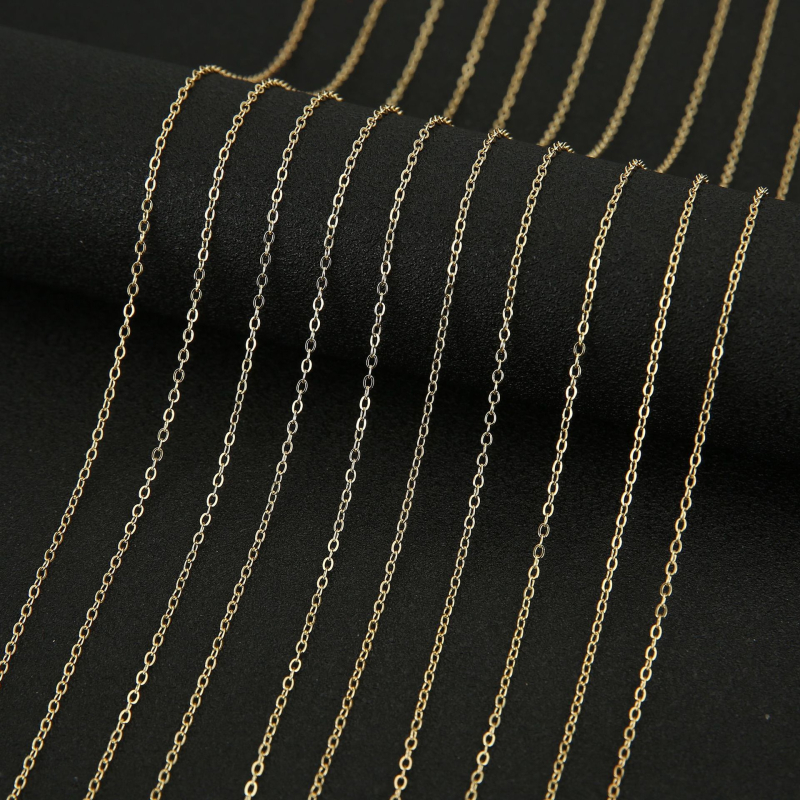 Bakreni lanac za ključnu kost, lanac od kostiju zmije, O-oblik veze, elektroplatiranje, model LT00-LT005