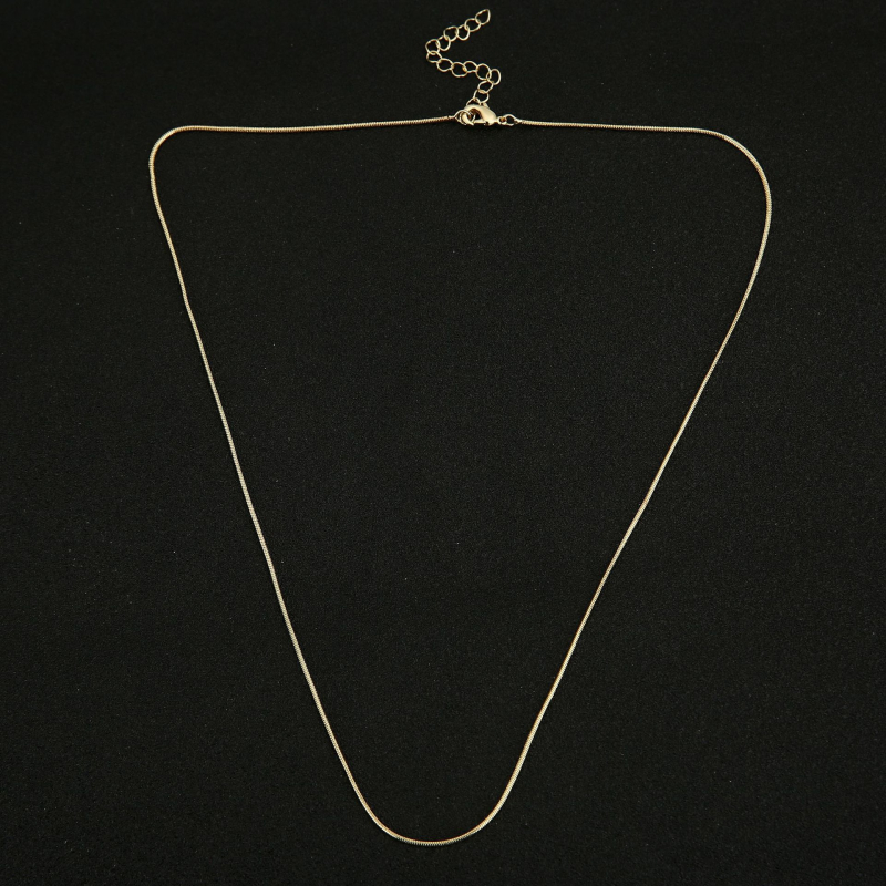 Bakreni lanac za ključnu kost, lanac od kostiju zmije, O-oblik veze, elektroplatiranje, model LT00-LT005