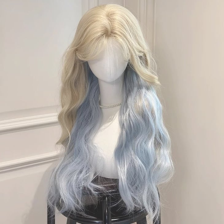 Peruka za žene s prednjom čipkom, prirodan volumen, dugi kovrčavi vlasovi sa bočne frizure, vlakna otporna na toplinu, mehanički proces izrade, nije za bojanje