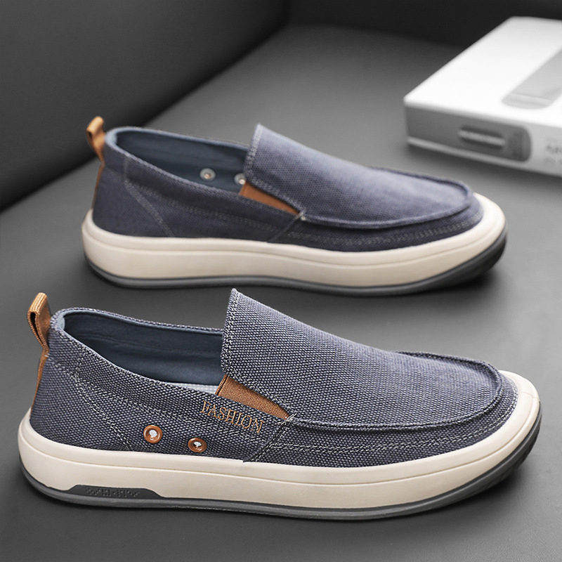 Muške platnene Slip-On tenisice, prozračne, ljetne, niskog profila, PVC đon