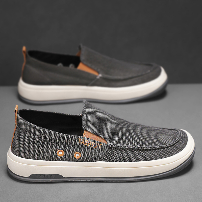 Muške platnene Slip-On tenisice, prozračne, ljetne, niskog profila, PVC đon