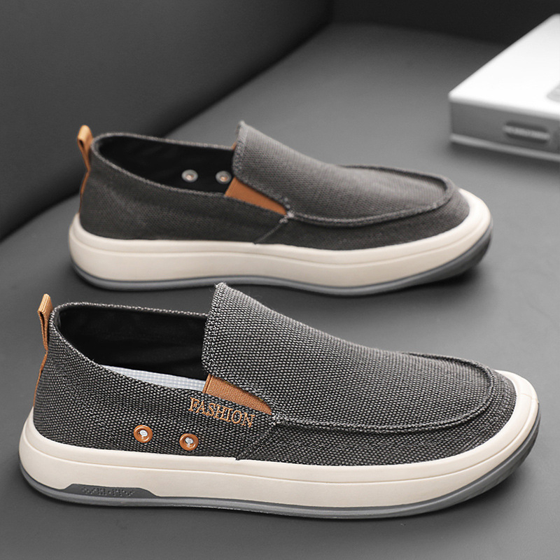 Muške platnene Slip-On tenisice, prozračne, ljetne, niskog profila, PVC đon