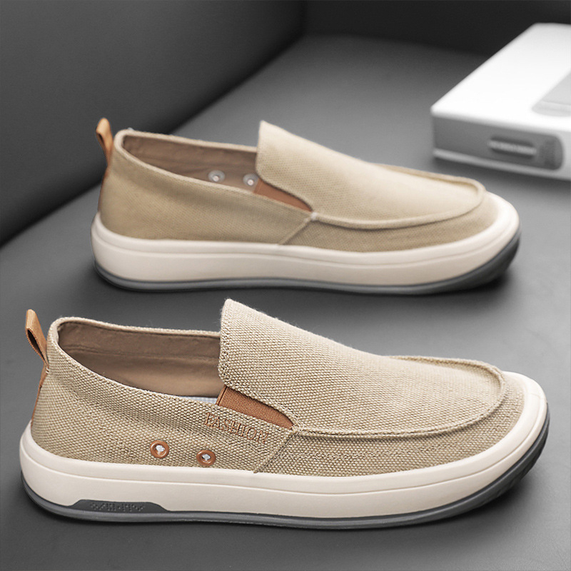 Muške platnene Slip-On tenisice, prozračne, ljetne, niskog profila, PVC đon