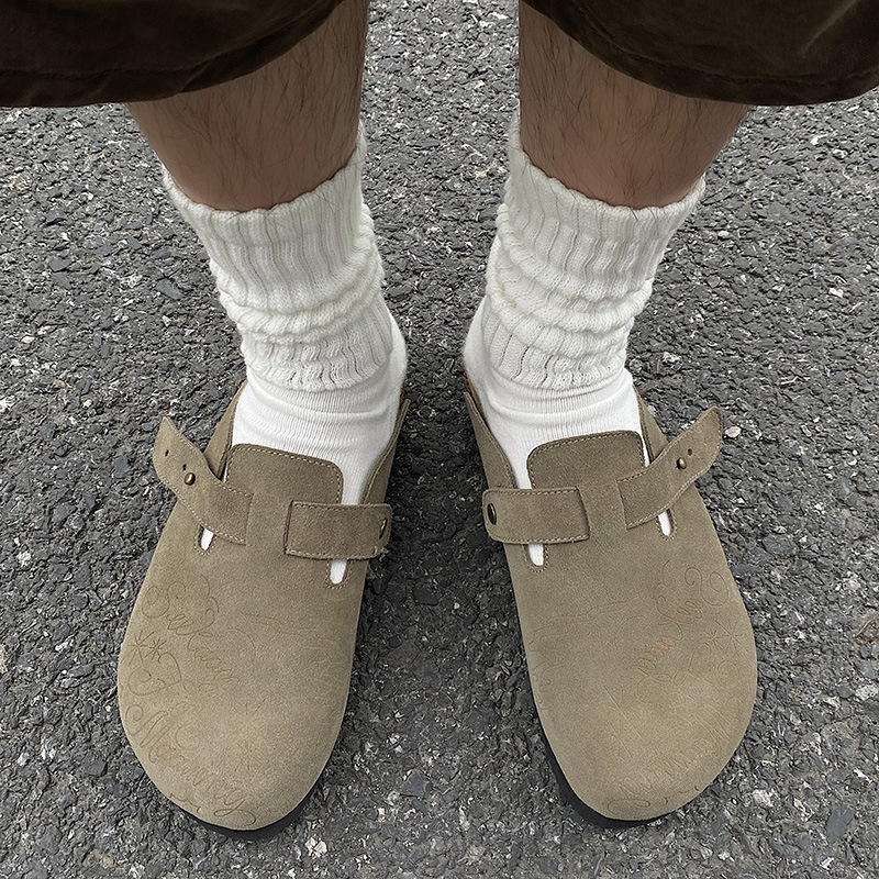 Muške mule tenisice — gornji dio od prave nubuk kože, EVA potplat, slip-on, ležerni stil, ljeto 2025