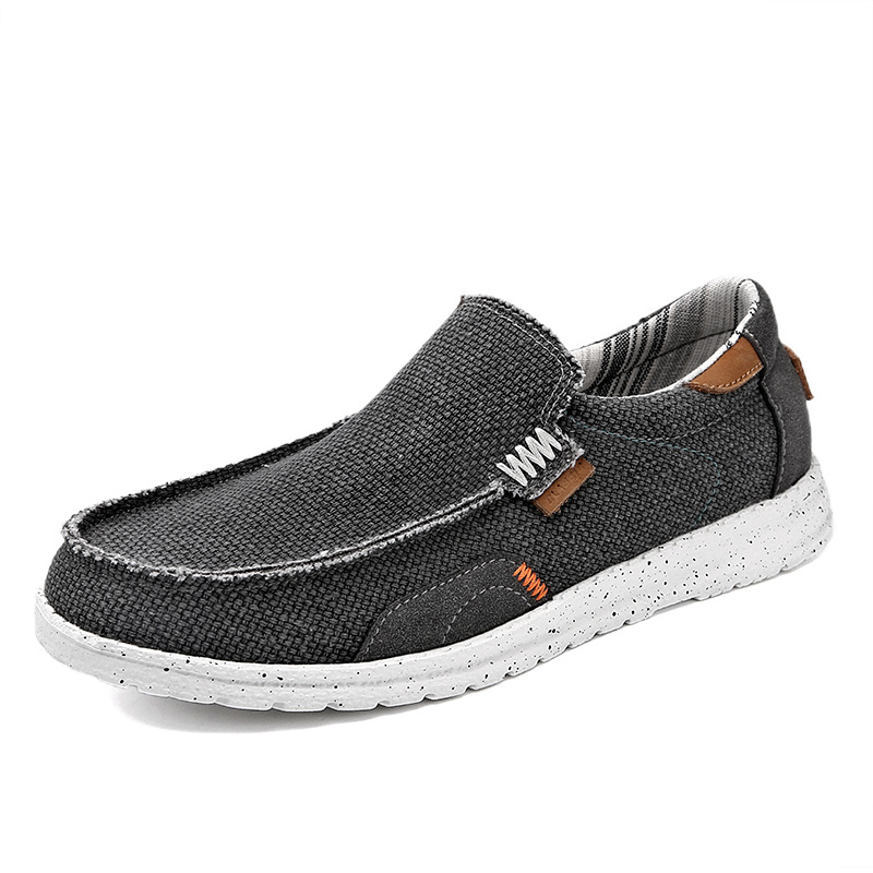 Muške platnene slip-on tenisice, prozračne i lagane za svakodnevno nošenje (gornji dio: platno; potplat: EVA; prozračnost; laganost)
