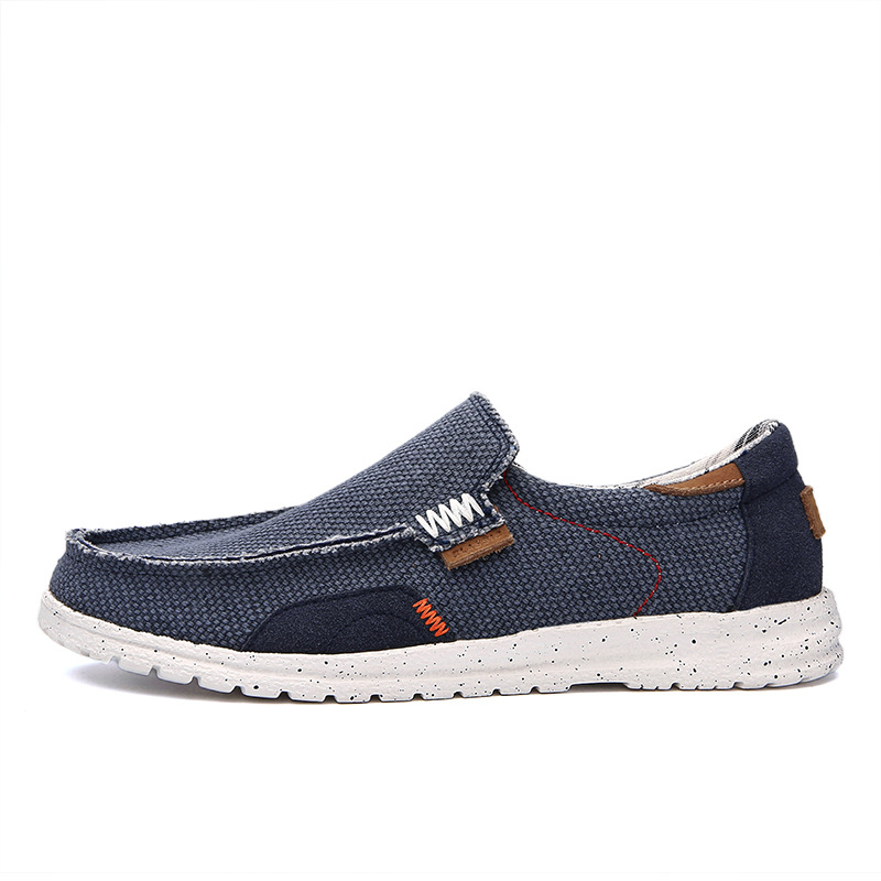 Muške platnene slip-on tenisice, prozračne i lagane za svakodnevno nošenje (gornji dio: platno; potplat: EVA; prozračnost; laganost)