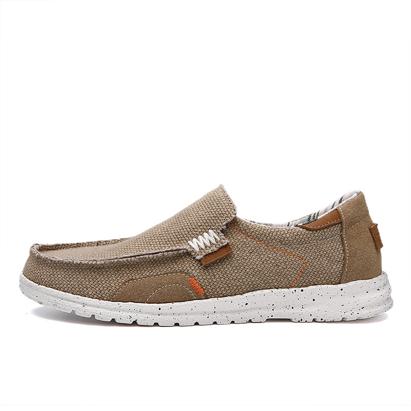Muške platnene slip-on tenisice, prozračne i lagane za svakodnevno nošenje (gornji dio: platno; potplat: EVA; prozračnost; laganost)