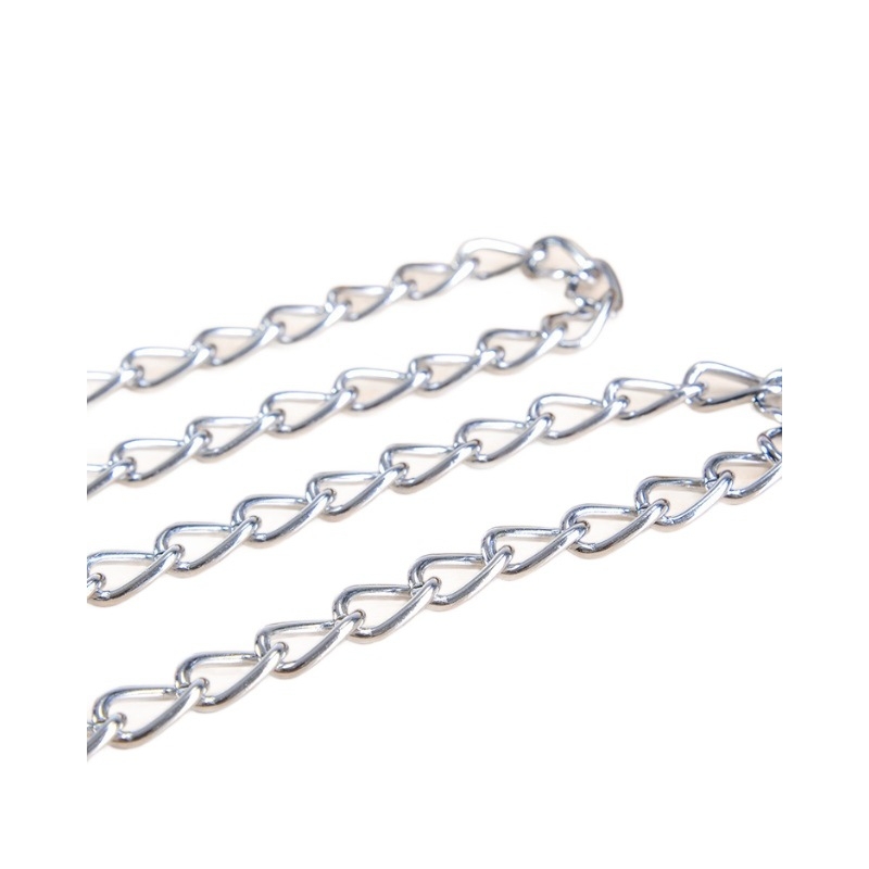 Povodac za kućne ljubimce od tanke željezne lančane – lanac u stilu užeta za mačke i pse, pakiranje 300 komada