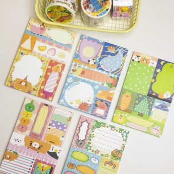 Blan Notițe Patchwork – Temă Ursuleț, Tipărire, Material: Alte