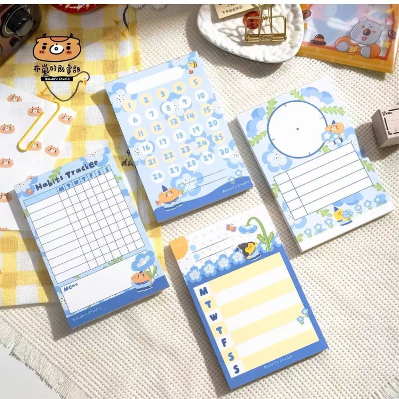 Blan Notițe Patchwork – Temă Ursuleț, Tipărire, Material: Alte