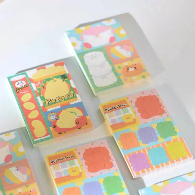 Blan Notițe Patchwork – Temă Ursuleț, Tipărire, Material: Alte