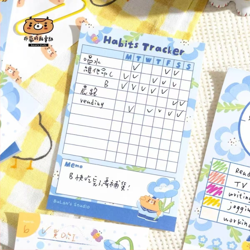 Blan Notițe Patchwork – Temă Ursuleț, Tipărire, Material: Alte