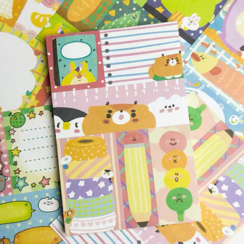 Blan Notițe Patchwork – Temă Ursuleț, Tipărire, Material: Alte