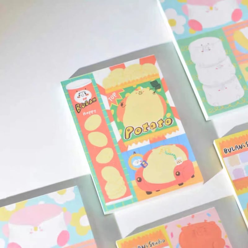 Blan Notițe Patchwork – Temă Ursuleț, Tipărire, Material: Alte