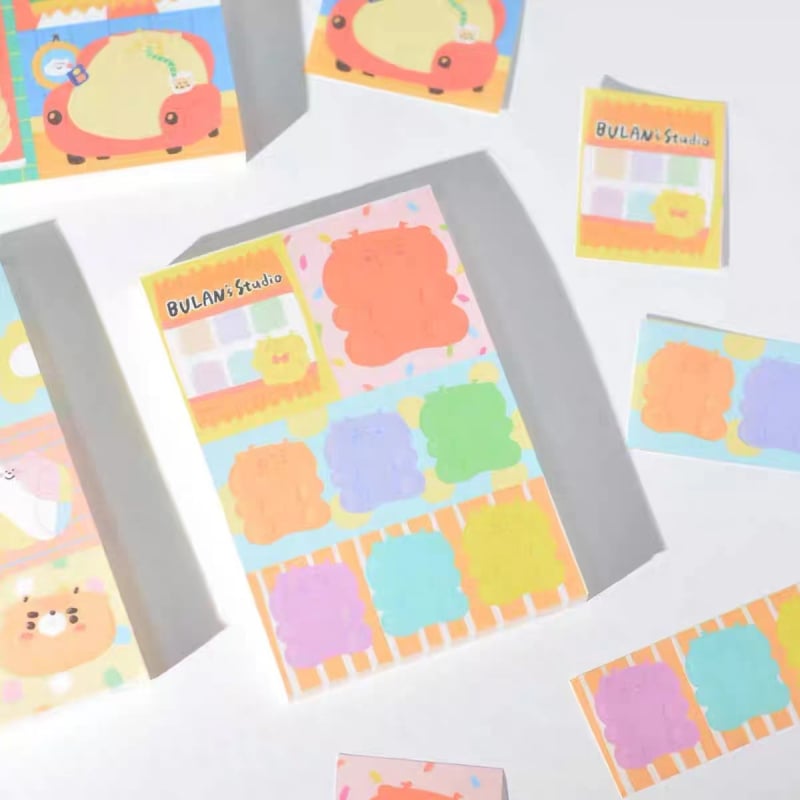 Blan Notițe Patchwork – Temă Ursuleț, Tipărire, Material: Alte