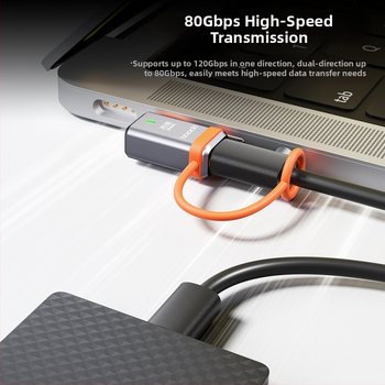 Toocki USB 4.0 пълен функционален адаптер — 80 Gbps пренос, 16K/8K при 60 Hz, универсална съвместимост, модел 240V2