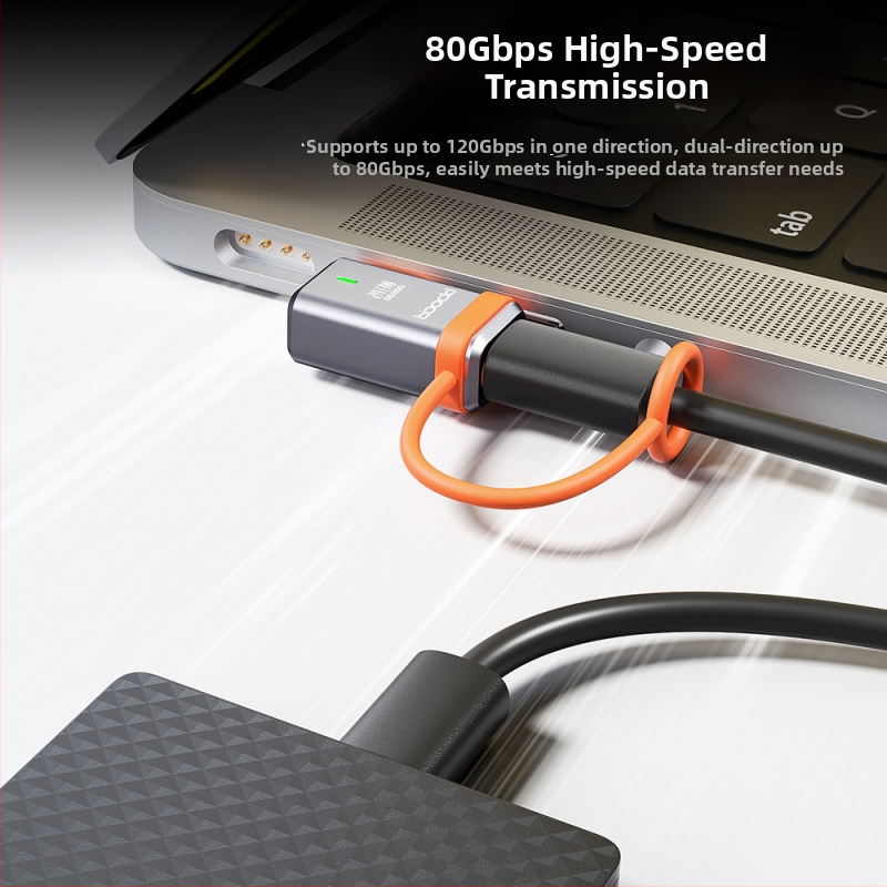 Toocki USB 4.0 пълен функционален адаптер — 80 Gbps пренос, 16K/8K при 60 Hz, универсална съвместимост, модел 240V2