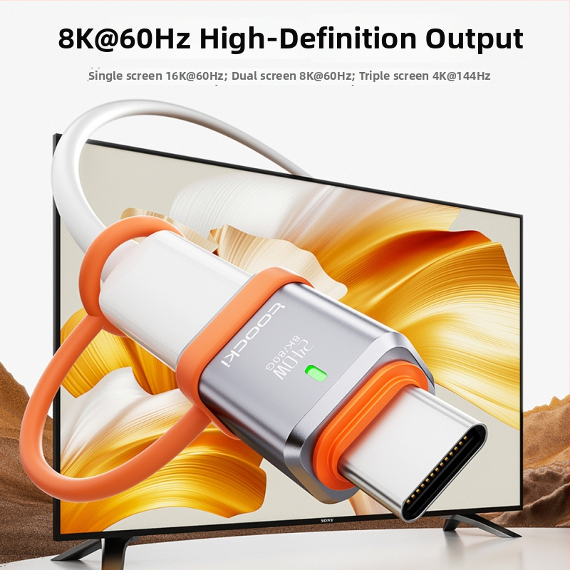 Toocki USB 4.0 пълен функционален адаптер — 80 Gbps пренос, 16K/8K при 60 Hz, универсална съвместимост, модел 240V2