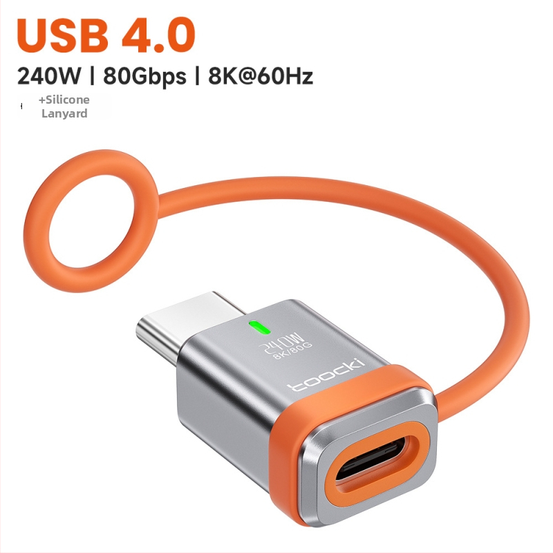 Toocki USB 4.0 пълен функционален адаптер — 80 Gbps пренос, 16K/8K при 60 Hz, универсална съвместимост, модел 240V2