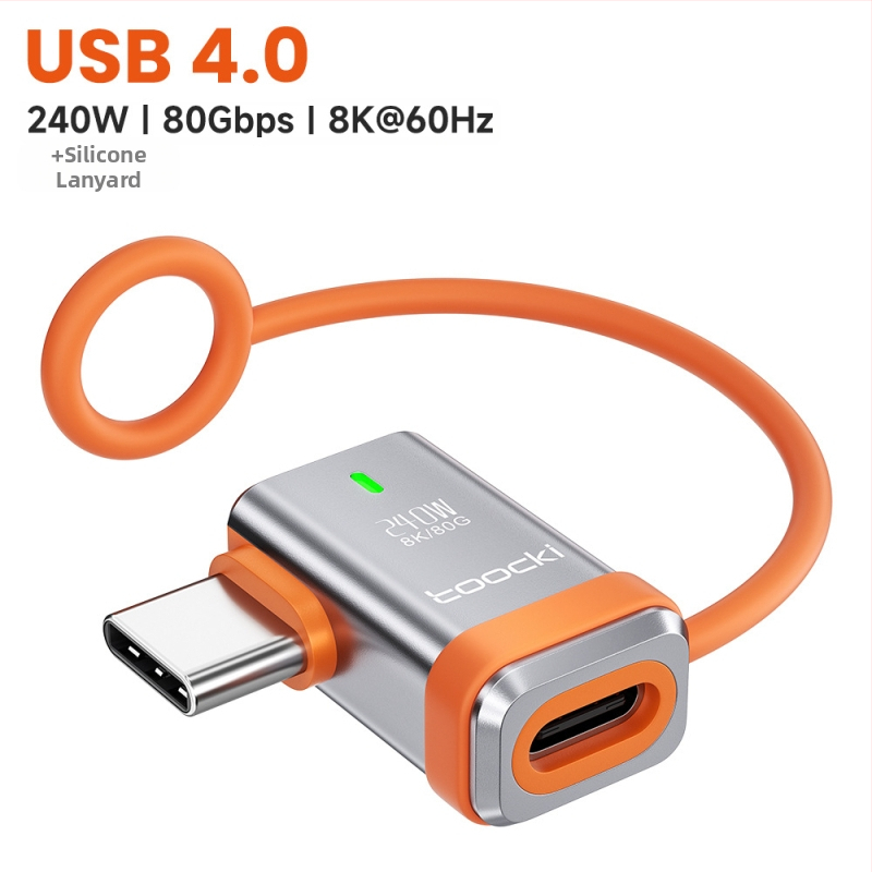 Toocki USB 4.0 пълен функционален адаптер — 80 Gbps пренос, 16K/8K при 60 Hz, универсална съвместимост, модел 240V2