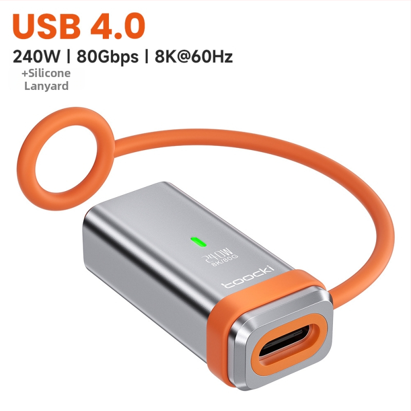 Toocki USB 4.0 пълен функционален адаптер — 80 Gbps пренос, 16K/8K при 60 Hz, универсална съвместимост, модел 240V2