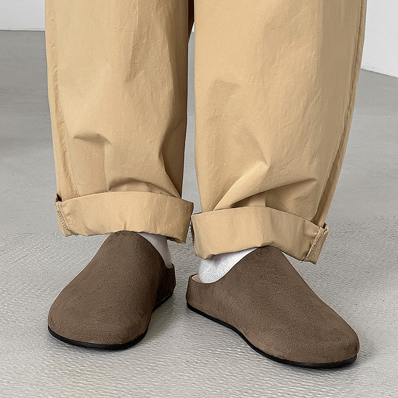 Muške mule u Birkenstock stilu, retro dizajn, debeli potplat, jednostavne za obuvanje, proljeće 2025