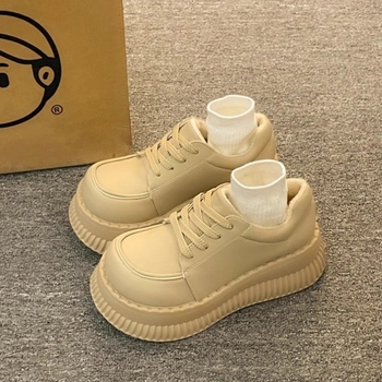 Platforma loafer britskog stila od velura, okrugla prst, bočni zip, srednji đon 3-5 cm, gumeni đon, zimska obuća