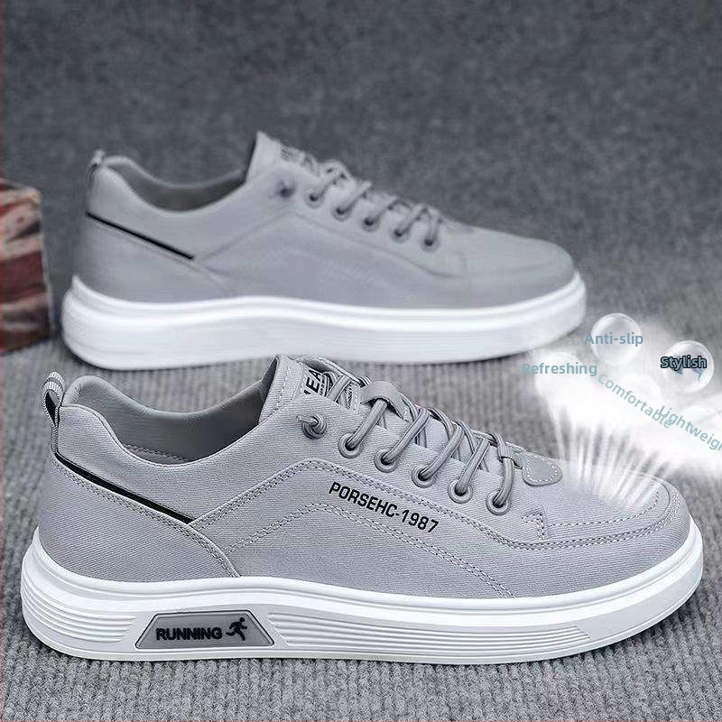 Muške platnene slip-on tenisice, niski profil, prozračne, lagane, PVC đon