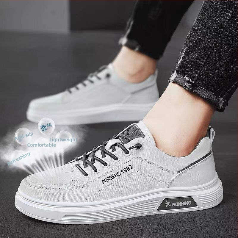 Muške platnene slip-on tenisice, niski profil, prozračne, lagane, PVC đon