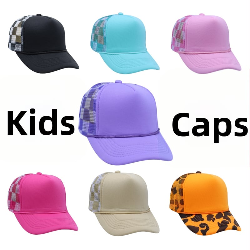 Παιδικό καπέλο μπέιζμπολ με καμπύλη γείσο, στρογγυλό στέμμα, διαπνοή προστασία από τον ήλιο, πολυεστέρας