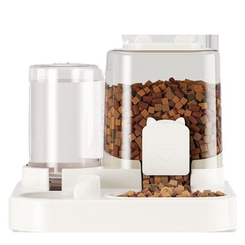 Αυτόματος ταϊστής γάτων και διανομέας νερού – 2-σε-1 μπολ για φαγητό και νερό, υλικό: πλαστικό