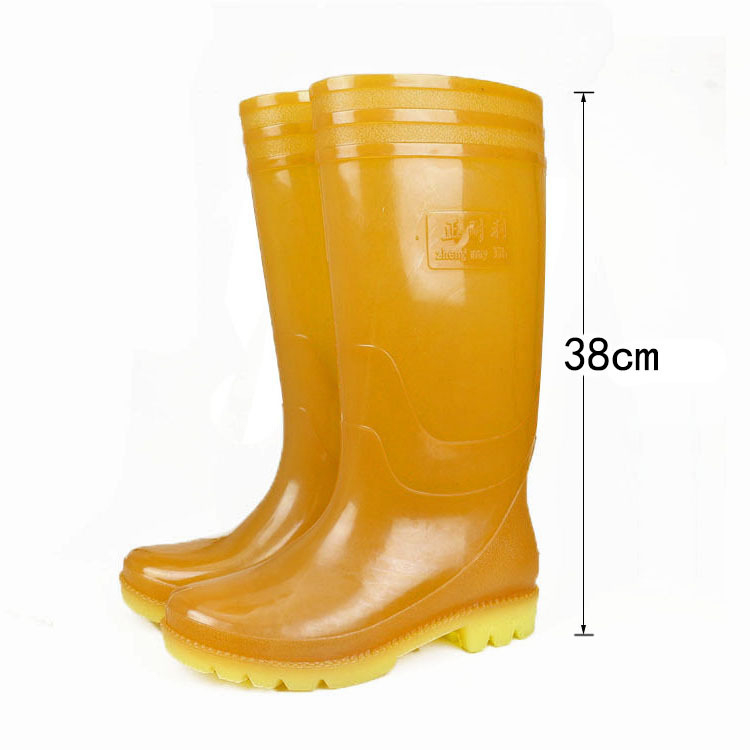 Muške čizme za kišu s visokim usponom, plastični potplat s injekcijski oblikovanim dnom, bez podstave, protuklizne, peta 3–5 cm