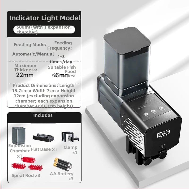 Αυτόματος τροφοδότης ενυδρείου με χρονοδιακόπτη – πλαστικό, μάρκα Yee, για ψάρια ενυδρείου