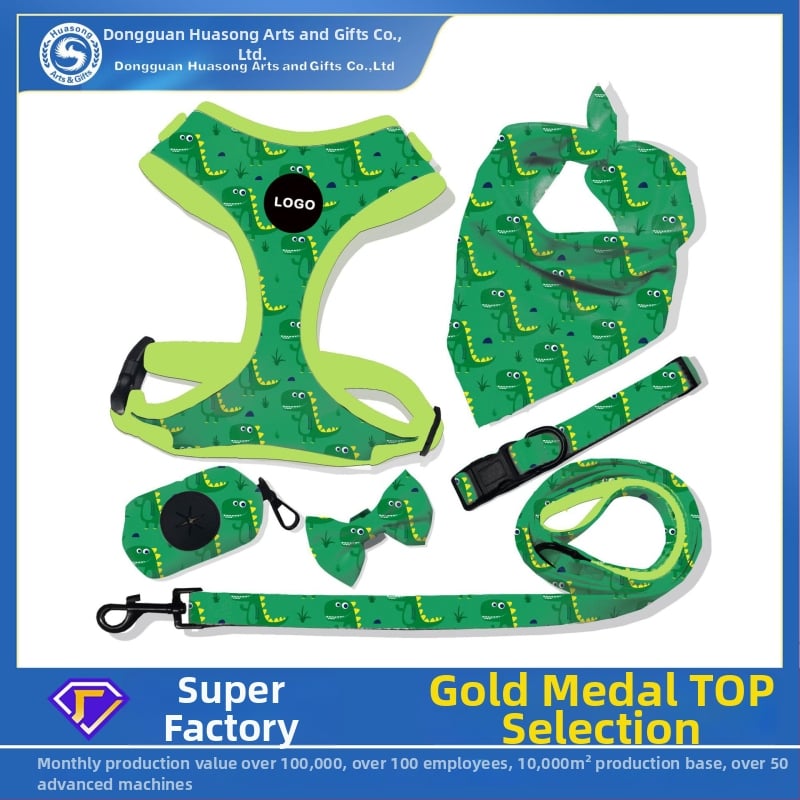 Grudni pojas za pse, podesiv, cvjetni uzorak, materijal: tkanina, marka Hua Song