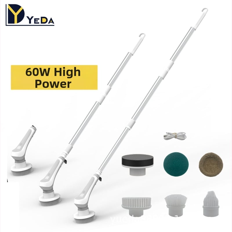 Ασύρματη ηλεκτρική βούρτσα καθαρισμού για οικιακή χρήση – με χειρολαβή, ψηφιακή οθόνη, πλαστικό σώμα, για ενυδρείο, κουζίνα και μπάνιο, μάρκα Aijiechang