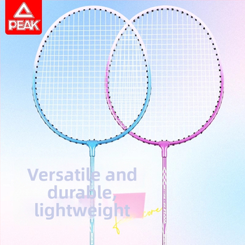 Peak službeni set badminton reketa, dva reketa, ultra lagani i izdržljivi, za odrasle početnike