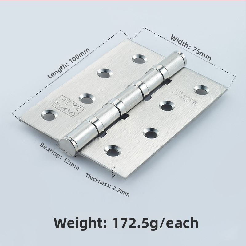 Vasból készült sík pánt golyóscsapággyal faajtókhoz és hajtogatható szekrényekhez — modern, egyszerű stílus