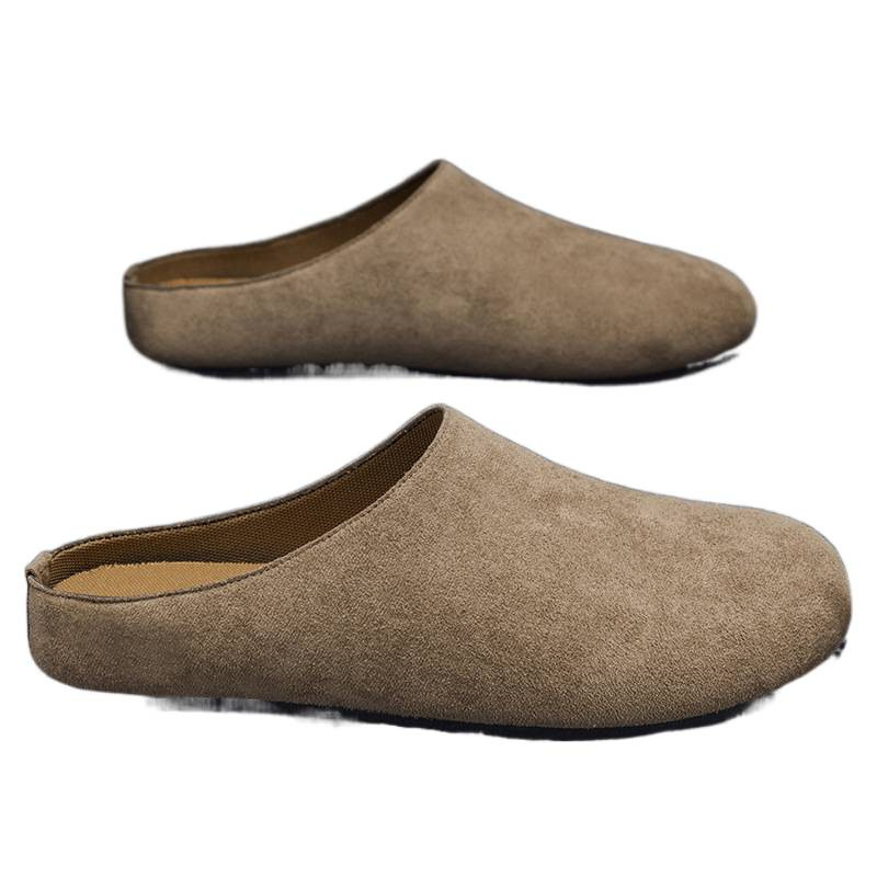 Muške papuče s mekanim potplatom, proljeće-ljeto, slip-on zatvorenog prsta, Old Money stil, minimalistički, inspirirano Birkenstock