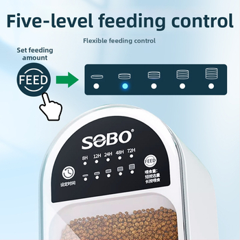 Songbao DA-06 Αυτόματος τροφοδότης ψαριών για ενυδρείο – κατάλληλος για μικρά ψάρια και χελώνες