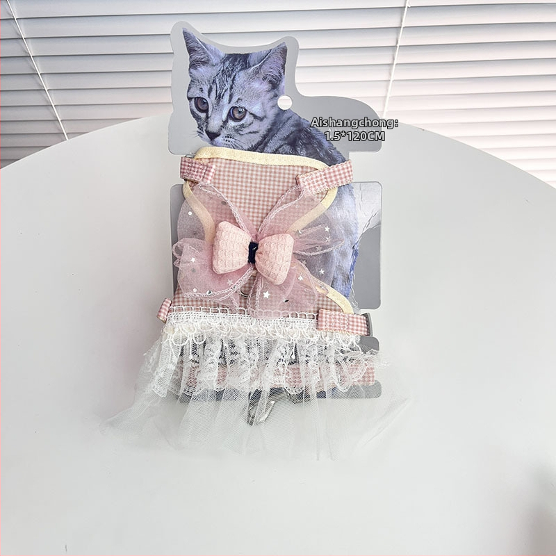 Mačji prsni remen od čipavog najlona — za mačke, marka Love Is Still Favored